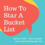 how to start bucket list